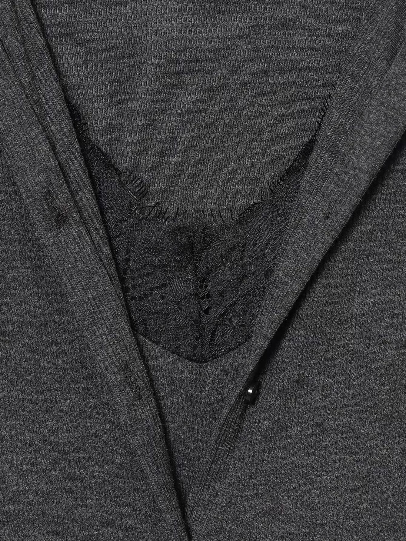 ARIA | Lace-Trim Layered Cardigan