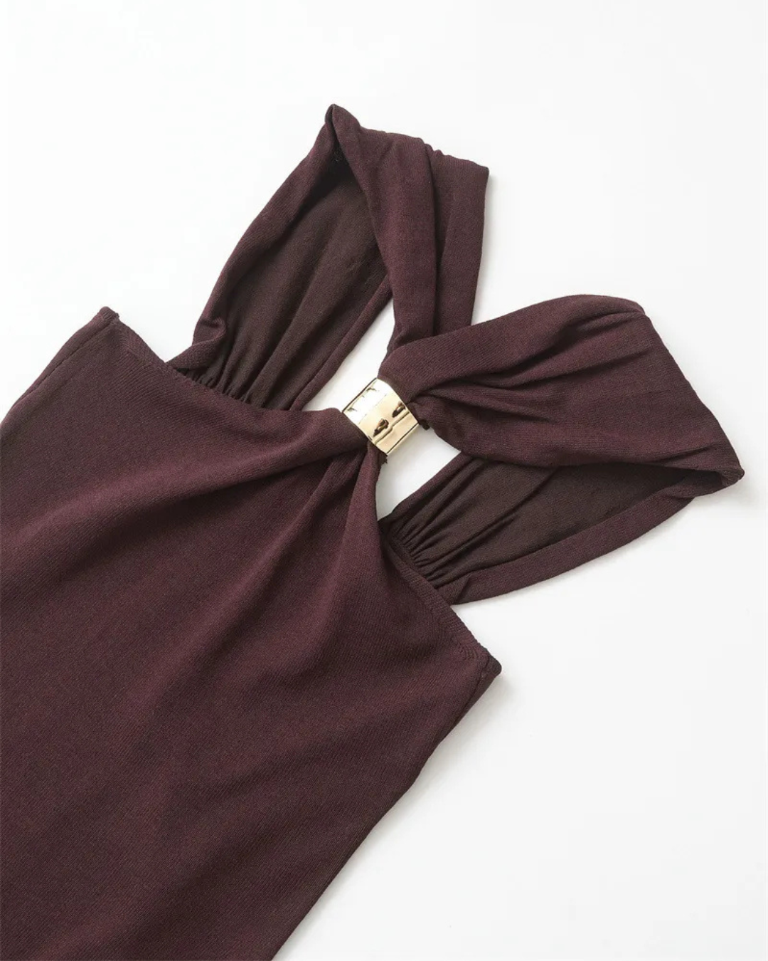 ARIA | Mocha Halter Top